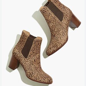 Madewell Laura Chelsea Boot in Spotted Calf Hair